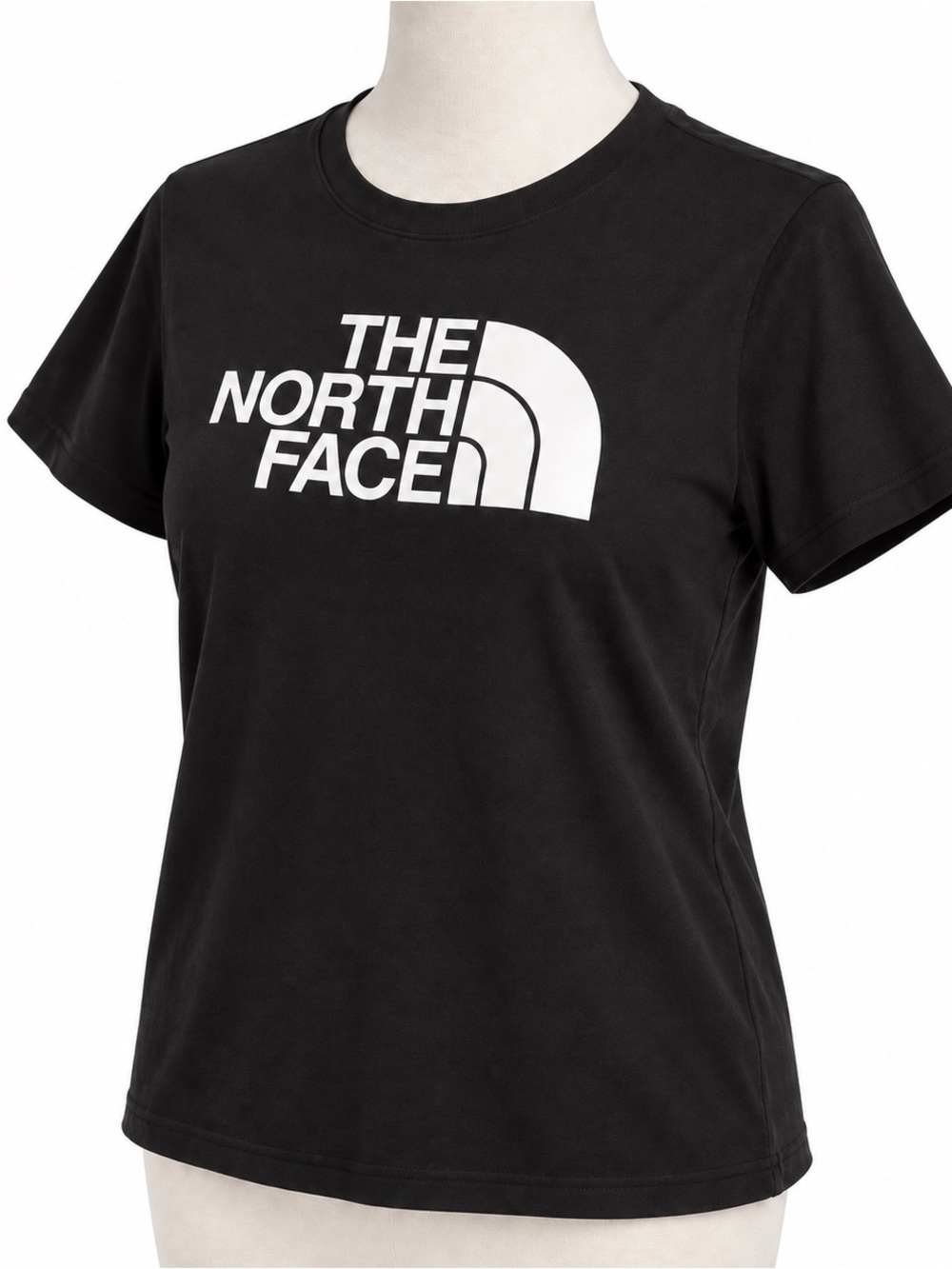 The North Face Black Tee with White Logo